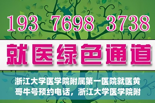 浙江大学医学院附属第一医院就医黄哥牛号预约电话，浙江大学医学院附属第一医院就医预约电话及黄哥牛号预约指南