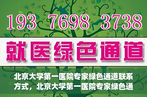 北京大学第一医院专家绿色通道联系方式，北京大学第一医院专家绿色通道联系指南，一站式解决您的健康需求