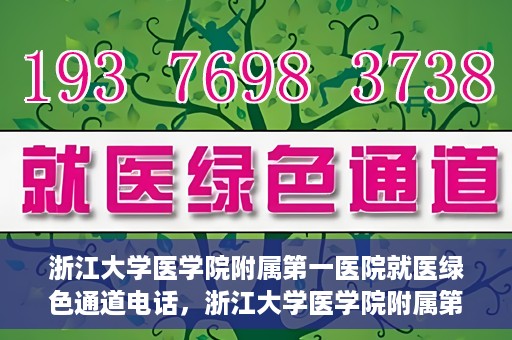 浙江大学医学院附属第一医院就医绿色通道电话，浙江大学医学院附属第一医院就医绿色通道服务热线解析及体验分享