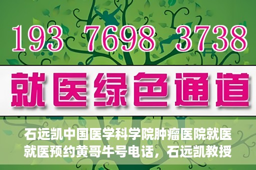 石远凯中国医学科学院肿瘤医院就医就医预约黄哥牛号电话，石远凯教授，中国医学科学院肿瘤医院预约挂号攻略及黄哥牛号联系电话揭秘