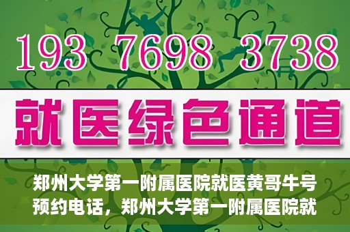郑州大学第一附属医院就医黄哥牛号预约电话，郑州大学第一附属医院就医预约电话及黄哥牛号预约标题，注，由于黄哥牛号预约电话可能不是普遍知晓的信息，标题可能需要结合具体情境或背景进行创作，以上标题仅供参考。