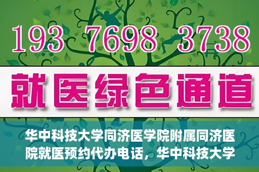 华中科技大学同济医学院附属同济医院就医预约代办电话，华中科技大学同济医学院附属同济医院就医预约代办服务热线