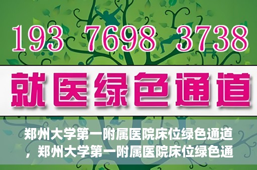郑州大学第一附属医院床位绿色通道，郑州大学第一附属医院床位绿色通道，就医新路径揭秘