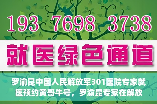 罗渝昆中国人民解放军301医院专家就医预约黄哥牛号，罗渝昆专家在解放军301医院就医预约，黄哥牛号背后的专业力量