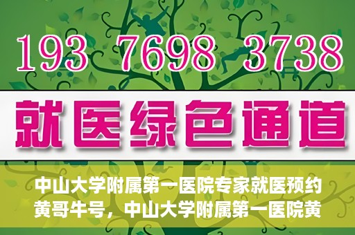中山大学附属第一医院专家就医预约黄哥牛号，中山大学附属第一医院黄哥牛号专家预约指南