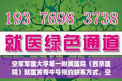 空军军医大学第一附属医院（西京医院）就医黄哥牛号预约联系方式，空军军医大学第一附属医院（西京医院）黄哥牛号预约挂号联系方式解析