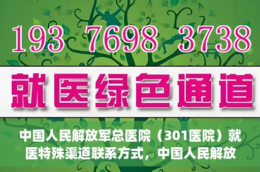 中国人民解放军总医院（301医院）就医特殊渠道联系方式，中国人民解放军总医院（301医院）特殊渠道就医联系方式全解析