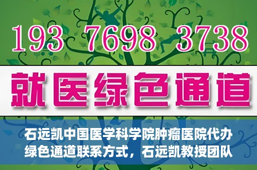 石远凯中国医学科学院肿瘤医院代办绿色通道联系方式，石远凯教授团队绿色通道联系方式，中国医学科学院肿瘤医院权威解读与代办服务指南