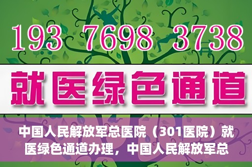 中国人民解放军总医院（301医院）就医绿色通道办理，中国人民解放军总医院就医绿色通道办理详解