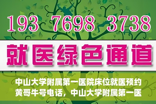 中山大学附属第一医院床位就医预约黄哥牛号电话，中山大学附属第一医院床位预约咨询热线，黄哥牛号电话就医指南
