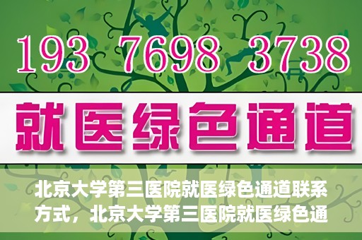 北京大学第三医院就医绿色通道联系方式，北京大学第三医院就医绿色通道咨询热线及联系方式全解析