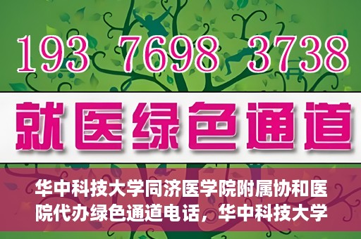 华中科技大学同济医学院附属协和医院代办绿色通道电话，华中科技大学同济医学院附属协和医院绿色通道电话代办服务详解