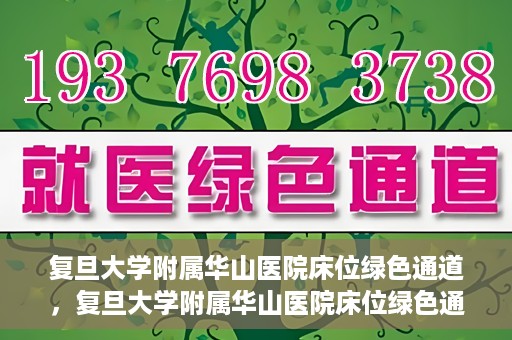 复旦大学附属华山医院床位绿色通道，复旦大学附属华山医院床位绿色通道，高效医疗服务的绿色通道探索