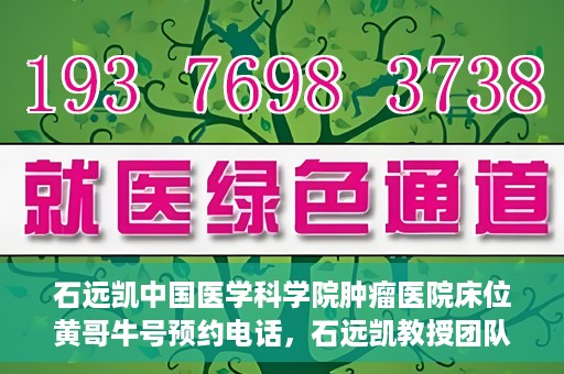 石远凯中国医学科学院肿瘤医院床位黄哥牛号预约电话，石远凯教授团队预约电话及中国医学科学院肿瘤医院床位预约攻略