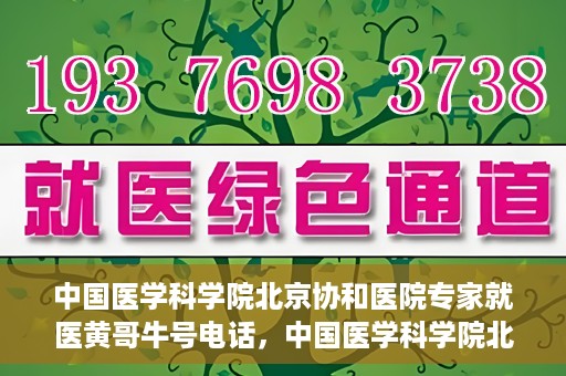 中国医学科学院北京协和医院专家就医黄哥牛号电话，中国医学科学院北京协和医院专家就医热线，黄哥牛号电话揭秘