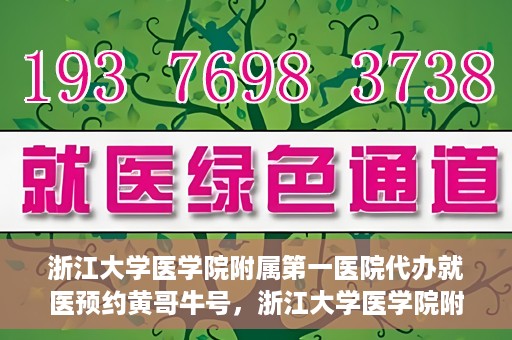 浙江大学医学院附属第一医院代办就医预约黄哥牛号，浙江大学医学院附属第一医院就医预约代办服务，黄哥牛号助您轻松挂号就医