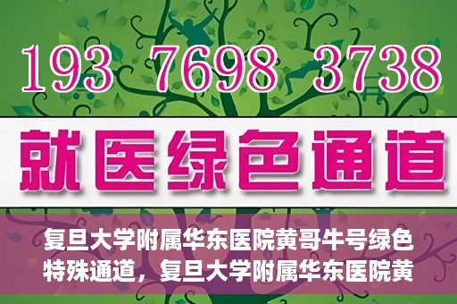 复旦大学附属华东医院黄哥牛号绿色特殊通道，复旦大学附属华东医院黄哥牛号，绿色特殊通道开启健康之门