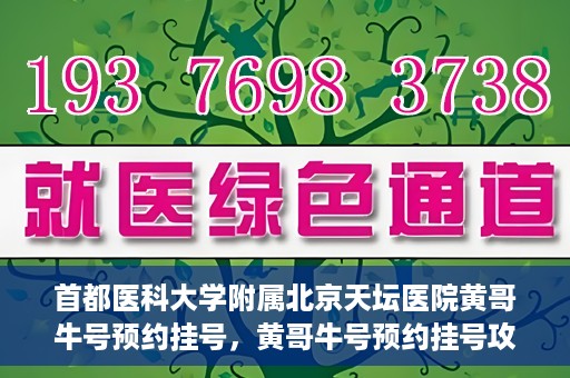 首都医科大学附属北京天坛医院黄哥牛号预约挂号，黄哥牛号预约挂号攻略，北京天坛医院就医指南