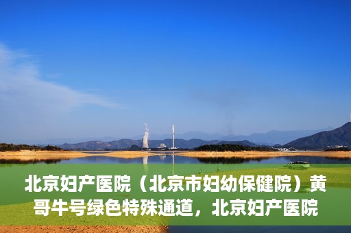 北京妇产医院（北京市妇幼保健院）黄哥牛号绿色特殊通道，北京妇产医院（北京市妇幼保健院）黄哥牛号绿色特殊通道，关爱母婴健康的新路径