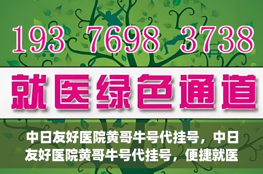 中日友好医院黄哥牛号代挂号，中日友好医院黄哥牛号代挂号，便捷就医背后的故事