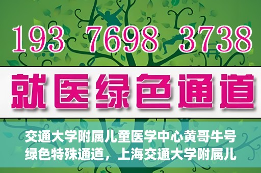 交通大学附属儿童医学中心黄哥牛号绿色特殊通道，上海交通大学附属儿童医学中心黄哥牛号，绿色特殊通道的守护者们