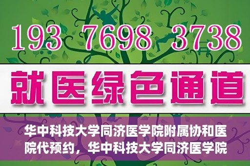 华中科技大学同济医学院附属协和医院代预约，华中科技大学同济医学院附属协和医院便捷代预约服务解析
