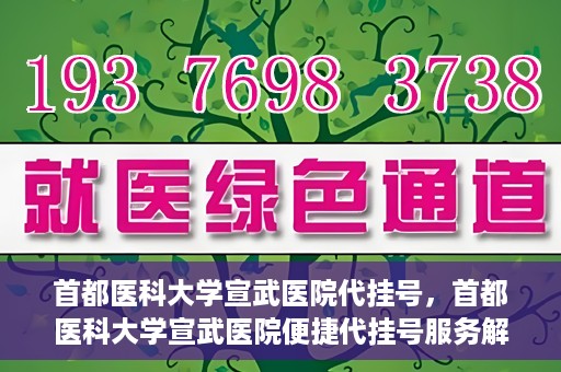 首都医科大学宣武医院代挂号，首都医科大学宣武医院便捷代挂号服务解析