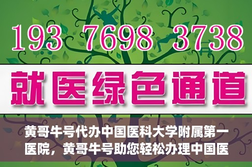黄哥牛号代办中国医科大学附属第一医院，黄哥牛号助您轻松办理中国医科大学附属第一医院事务。