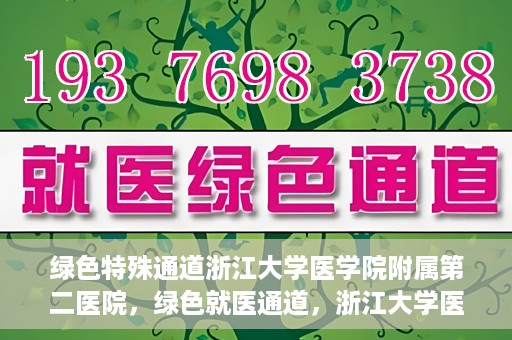 绿色特殊通道浙江大学医学院附属第二医院，绿色就医通道，浙江大学医学院附属第二医院的探索与实践