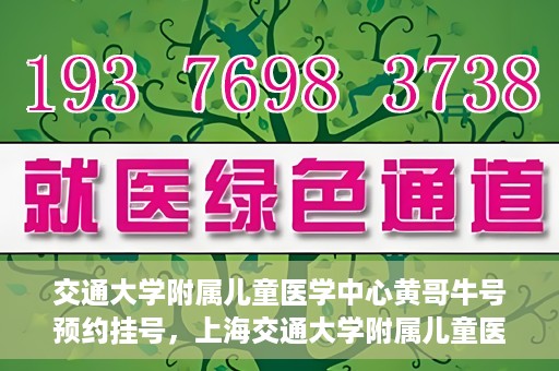 交通大学附属儿童医学中心黄哥牛号预约挂号，上海交通大学附属儿童医学中心黄哥牛专家预约挂号攻略