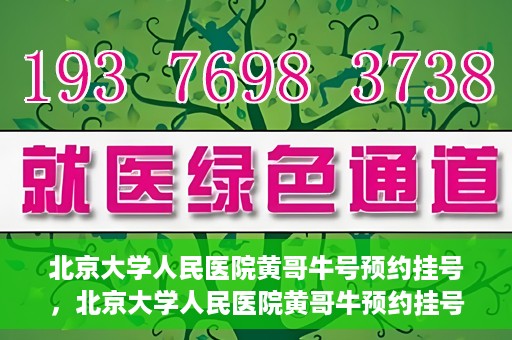 北京大学人民医院黄哥牛号预约挂号，北京大学人民医院黄哥牛预约挂号攻略，轻松预约，便捷就医