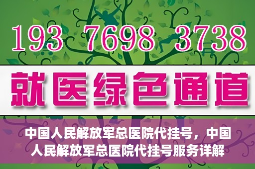中国人民解放军总医院代挂号，中国人民解放军总医院代挂号服务详解