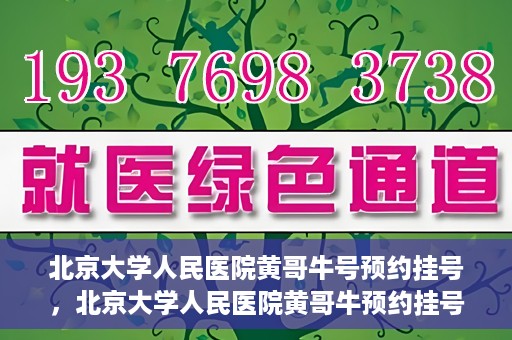北京大学人民医院黄哥牛号预约挂号，北京大学人民医院黄哥牛预约挂号攻略，轻松预约，便捷就医
