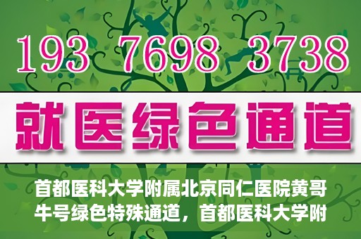 首都医科大学附属北京同仁医院黄哥牛号绿色特殊通道，首都医科大学附属北京同仁医院黄哥牛号，绿色特殊通道开启健康之门