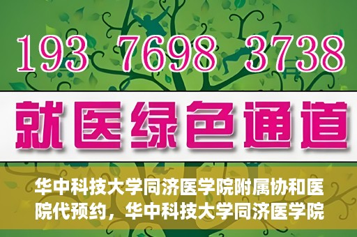 华中科技大学同济医学院附属协和医院代预约，华中科技大学同济医学院附属协和医院便捷代预约服务解析
