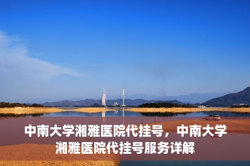中南大学湘雅医院代挂号，中南大学湘雅医院代挂号服务详解