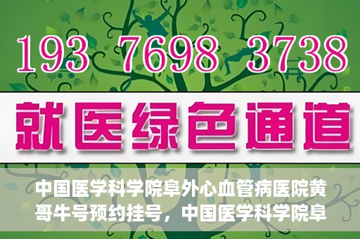 中国医学科学院阜外心血管病医院黄哥牛号预约挂号，中国医学科学院阜外心血管病医院黄哥牛号预约挂号指南，轻松挂号，健康无忧！