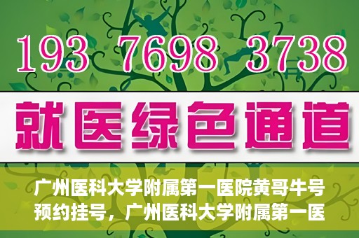 广州医科大学附属第一医院黄哥牛号预约挂号，广州医科大学附属第一医院黄哥名医牛号预约挂号攻略