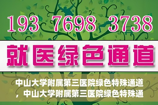 中山大学附属第三医院绿色特殊通道，中山大学附属第三医院绿色特殊通道，健康守护的快捷通道