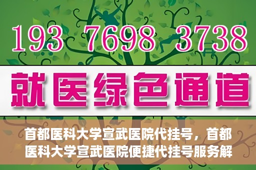首都医科大学宣武医院代挂号，首都医科大学宣武医院便捷代挂号服务解析