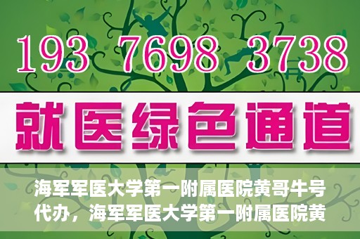 海军军医大学第一附属医院黄哥牛号代办，海军军医大学第一附属医院黄哥牛号代办，揭秘背后的故事