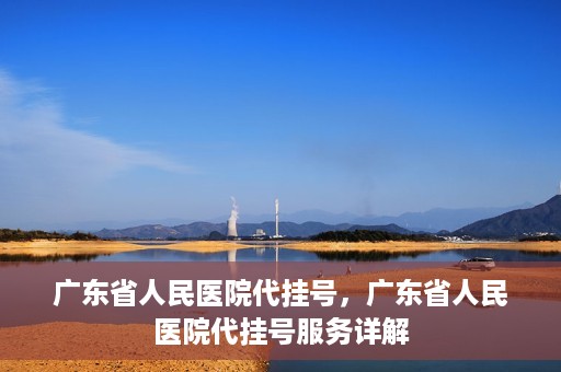 广东省人民医院代挂号，广东省人民医院代挂号服务详解