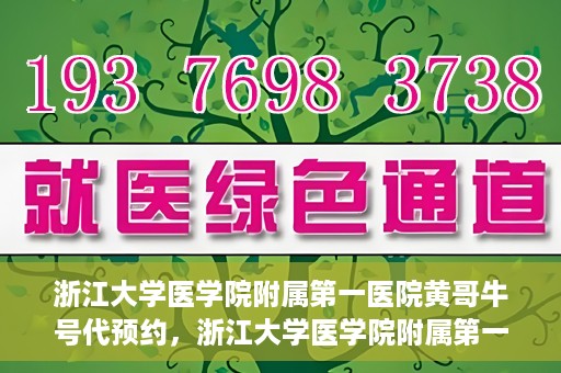 浙江大学医学院附属第一医院黄哥牛号代预约，浙江大学医学院附属第一医院黄哥牛号预约攻略揭秘