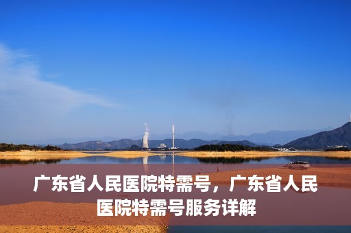 广东省人民医院特需号，广东省人民医院特需号服务详解