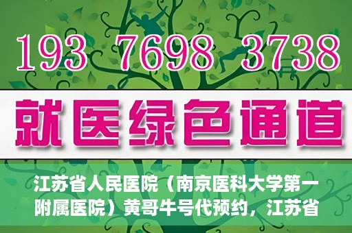 江苏省人民医院（南京医科大学第一附属医院）黄哥牛号代预约，江苏省人民医院（南京医科大学第一附属医院）黄哥牛号预约服务解析