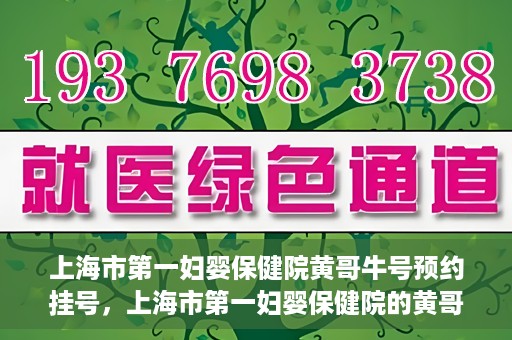 上海市第一妇婴保健院黄哥牛号预约挂号，上海市第一妇婴保健院的黄哥牛号预约挂号指南