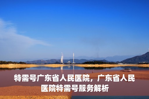 特需号广东省人民医院，广东省人民医院特需号服务解析
